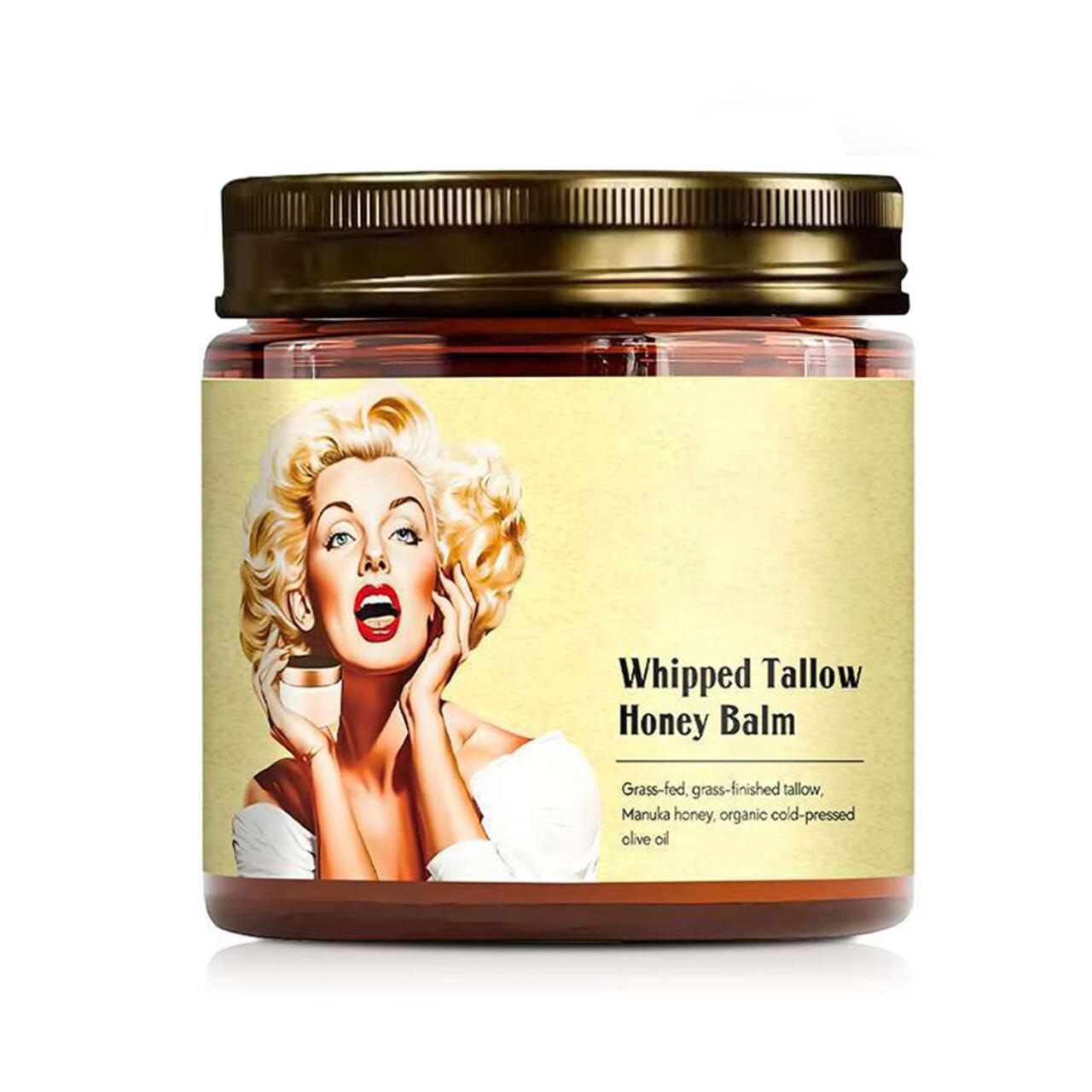 Crema de Sebo de Res y Miel Todo en Uno: Hidrata, Suaviza las Arrugas y Mantiene la Piel Suave Todo el Día (Honey Tallow Balm)